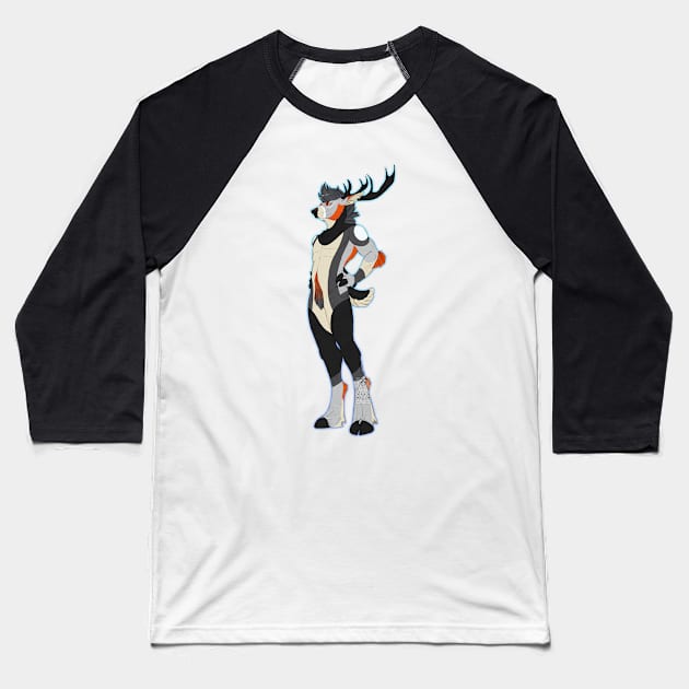 Aycke Stag Baseball T-Shirt by TwilightSaint